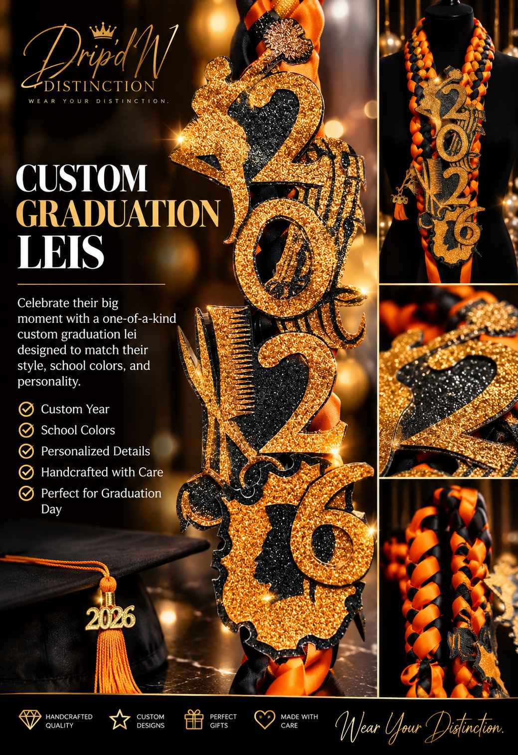 DND Signature Graduation Lei