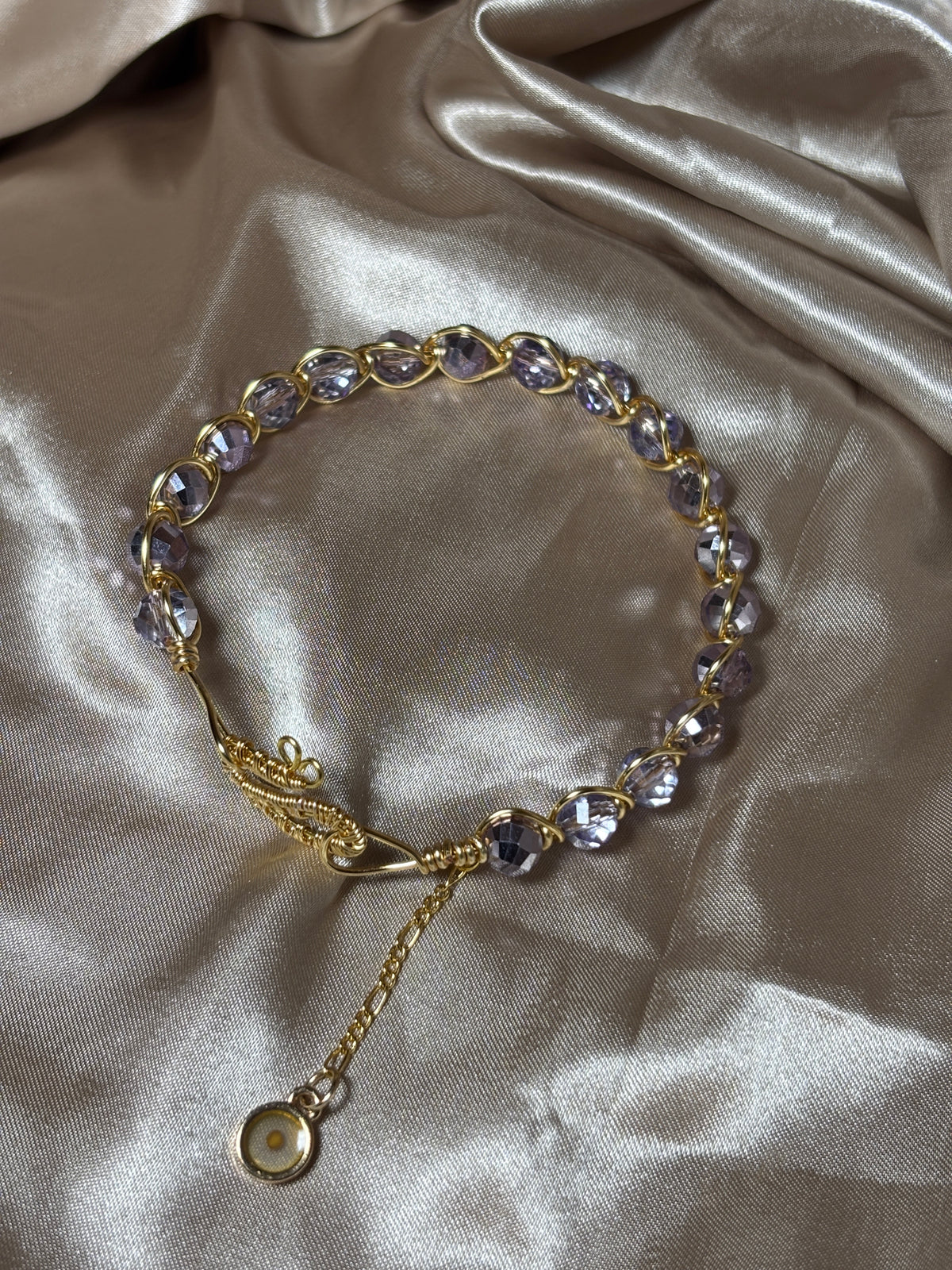 DND Signature “Purple/Gold Heart” Bracelet