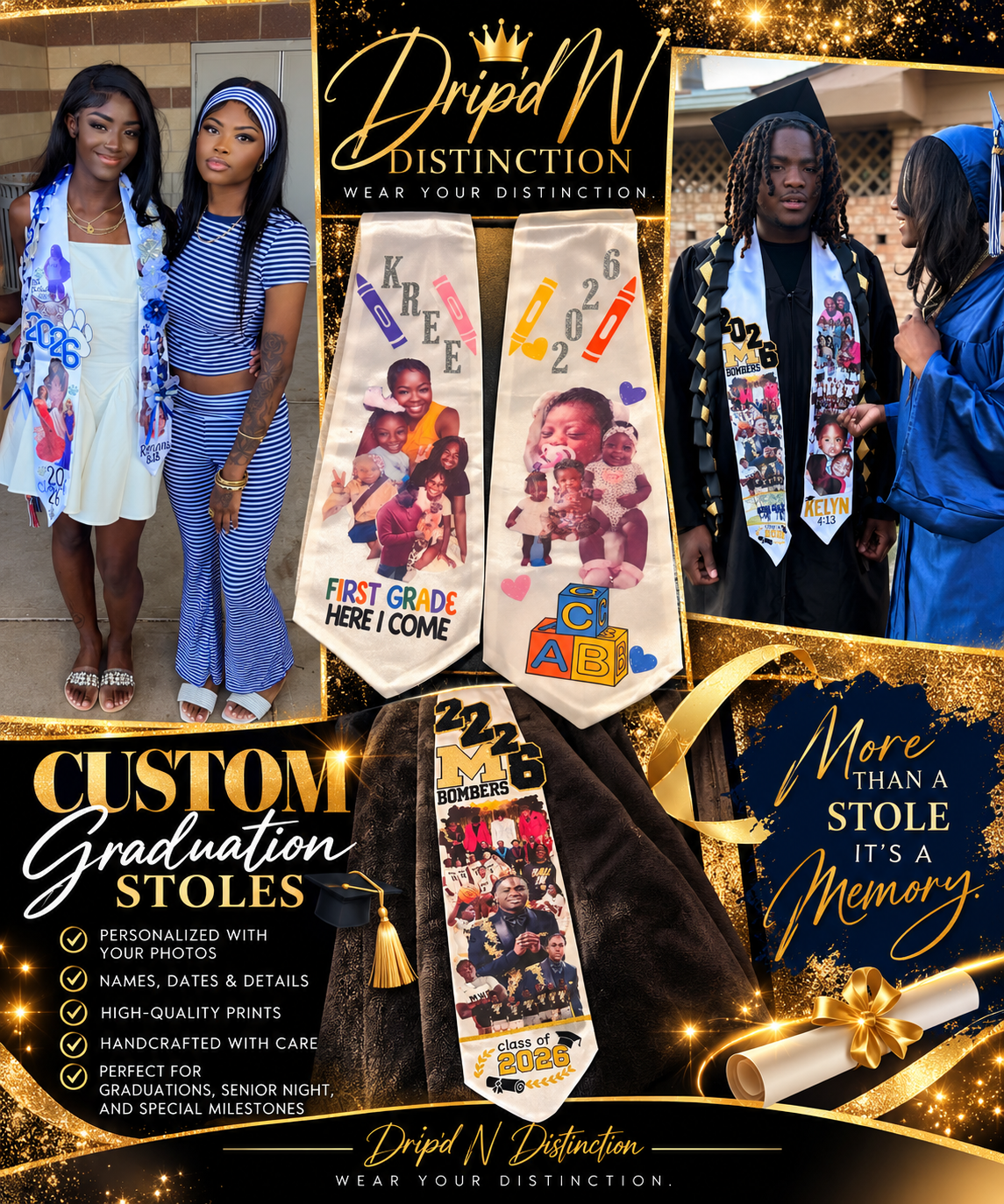 DND Signature Graduation Stole