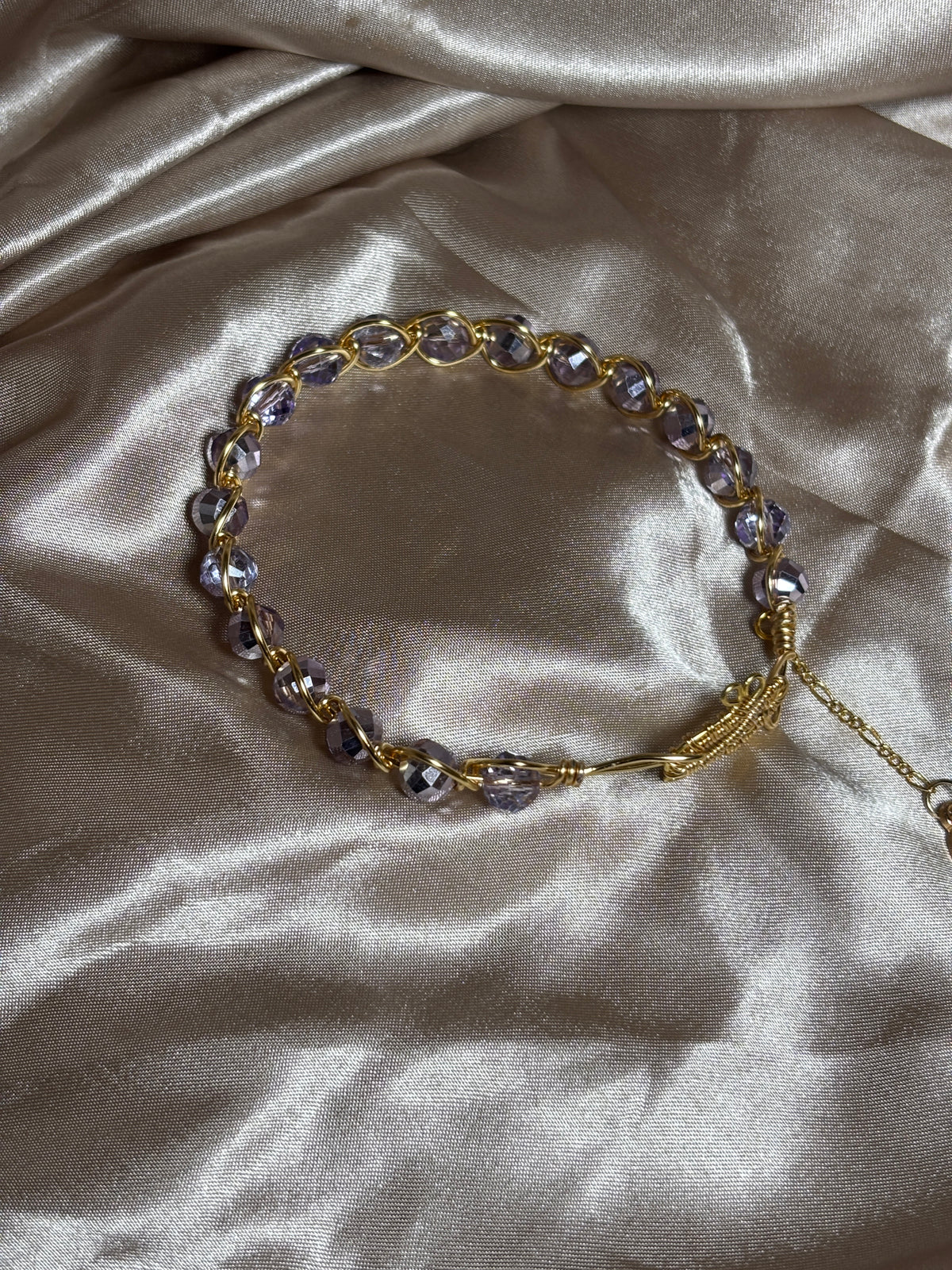 DND Signature “Purple/Gold Heart” Bracelet
