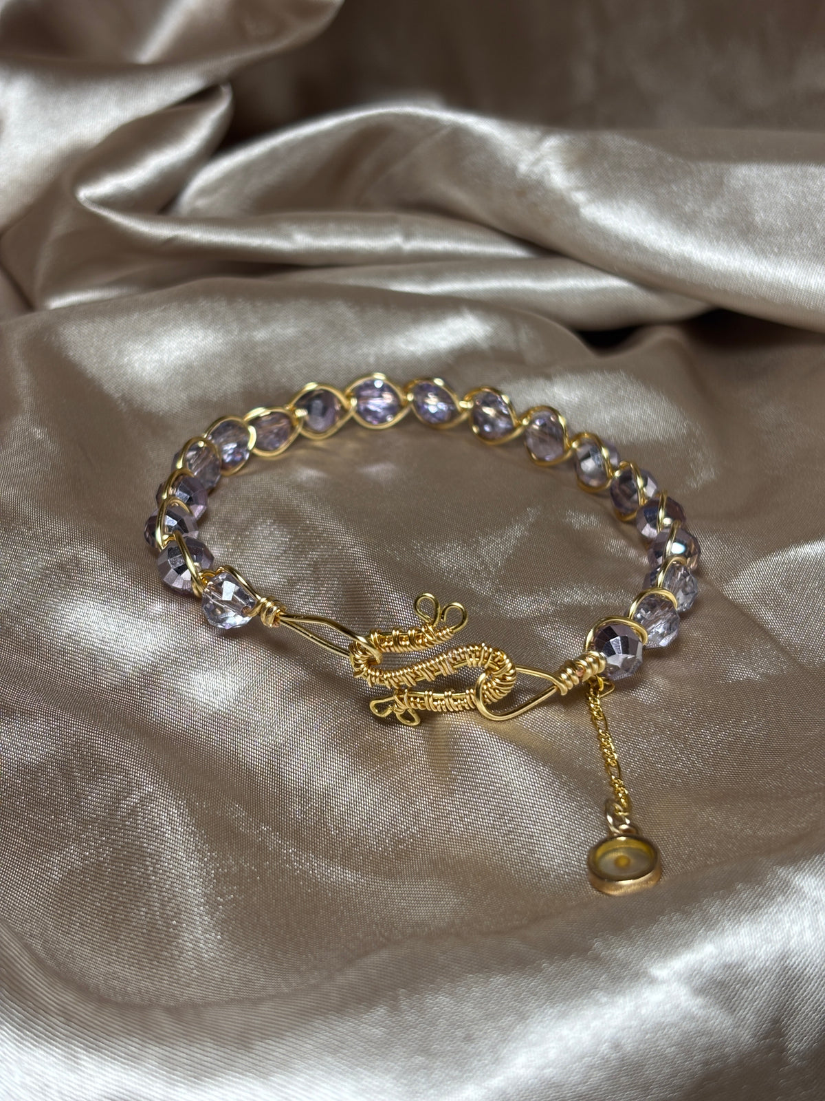 DND Signature “Purple/Gold Heart” Bracelet